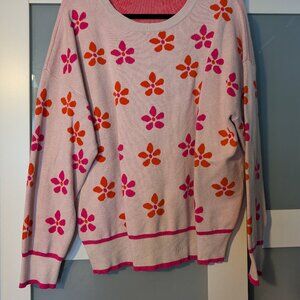 Boutique flower sweater